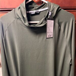 Army green barbell stealth hoodie NWT